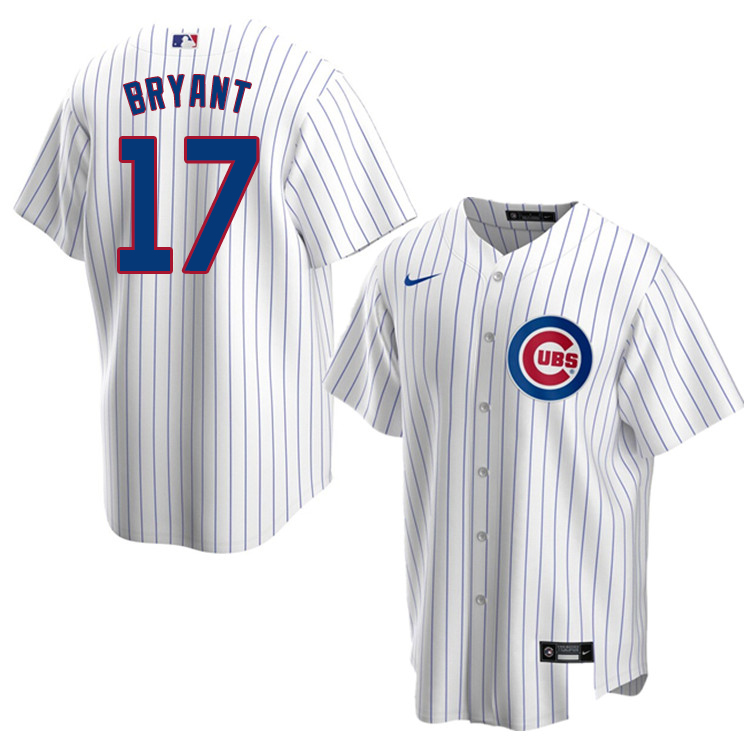 Nike Men #17 Kris Bryant Chicago Cubs Baseball Jerseys Sale-White